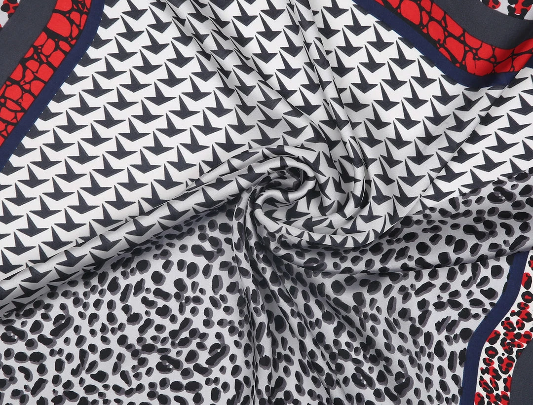 Allegra K 70cm Houndstooth Swallow Bird Leopard Print Square Scarf Kerchief Neckerchief Bandana 8 Allegra K 70cm Houndstooth Swallow Bird Leopard Print Square Scarf Kerchief Neckerchief Bandana