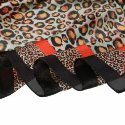 Allegra K Scarves & Shawls 70cm Animal Leopard Print Silk Like Square Scarves Kerchief Neck Head Scarf Neckerchief Bandana