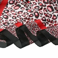 Allegra K Scarves & Shawls 70cm Animal Leopard Print Silk Like Square Scarves Kerchief Neck Head Scarf Neckerchief Bandana