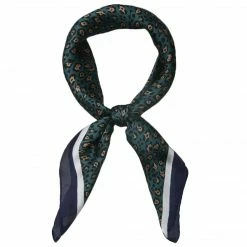 Allegra K Scarves & Shawls 70cm Animal Leopard Print Silk Like Square Scarves Kerchief Neck Head Scarf Neckerchief Bandana