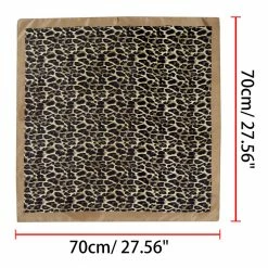 Allegra K Scarves & Shawls 70cm Animal Leopard Print Silk Like Square Scarves Kerchief Neck Head Scarf Neckerchief Bandana