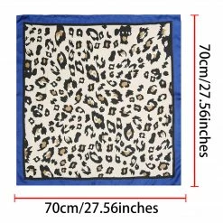 Allegra K 70cm Large Leopard Print Square Scarves Silk Like Kerchief Neck Head Scarf Neckerchief 31 Allegra K 70cm Large Leopard Print Square Scarves Silk Like Kerchief Neck Head Scarf Neckerchief