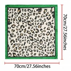 Allegra K 70cm Large Leopard Print Square Scarves Silk Like Kerchief Neck Head Scarf Neckerchief 26 Allegra K 70cm Large Leopard Print Square Scarves Silk Like Kerchief Neck Head Scarf Neckerchief
