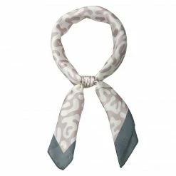 Allegra K Scarves & Shawls 70cm Animal Leopard Print Silk Like Square Scarves Kerchief Neck Head Scarf Neckerchief Bandana