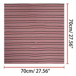 Allegra K 70cm Stripe Print Square Scarves Kerchief Neck Head Scarf Neckerchief Headband For Ladies