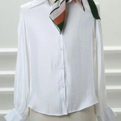 Allegra K 70cm Stripe Print Square Scarves Kerchief Neck Head Scarf Neckerchief Headband For Ladies