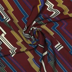 Allegra K 70cm Stripe Print Square Scarves Kerchief Neck Head Scarf Neckerchief Headband For Ladies