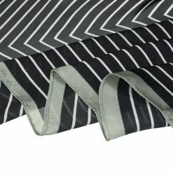 Allegra K 70cm Women Stripe Print Square Scarves Kerchief Neck Scarf Neckerchief Headband