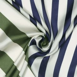 Allegra K 70cm Stripe Print Square Scarves Kerchief Neck Head Scarf Neckerchief Headband For Ladies