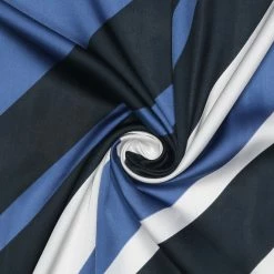 Allegra K 70cm Stripe Print Square Scarves Kerchief Neck Head Scarf Neckerchief Headband For Ladies