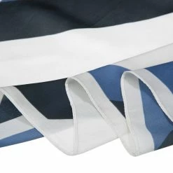 Allegra K 70cm Stripe Print Square Scarves Kerchief Neck Head Scarf Neckerchief Headband For Ladies