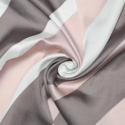 Allegra K 70cm Stripe Print Square Scarves Kerchief Neck Head Scarf Neckerchief Headband For Ladies