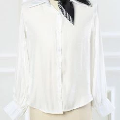 Allegra K 70cm Women Stripe Print Square Scarves Kerchief Neck Scarf Neckerchief Headband