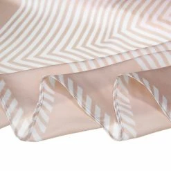 Allegra K 70cm Women Stripe Print Square Scarves Kerchief Neck Scarf Neckerchief Headband