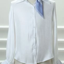 Allegra K 70cm Women Stripe Print Square Scarves Kerchief Neck Scarf Neckerchief Headband