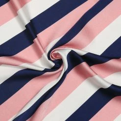 Allegra K 70cm Stripe Print Square Scarves Kerchief Neck Head Scarf Neckerchief Headband For Ladies