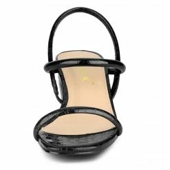 Allegra K Women's Opened Toe Ankle Strap Chunky Heeled Sandals