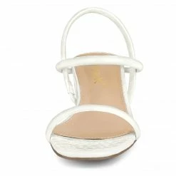 Allegra K Women's Opened Toe Ankle Strap Chunky Heeled Sandals