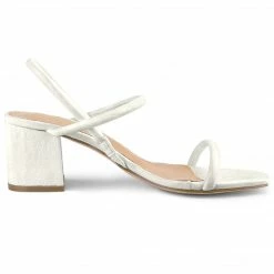 Allegra K Women's Opened Toe Ankle Strap Chunky Heeled Sandals