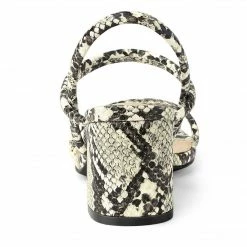 Allegra K Women's Opened Toe Ankle Strap Chunky Heeled Sandals