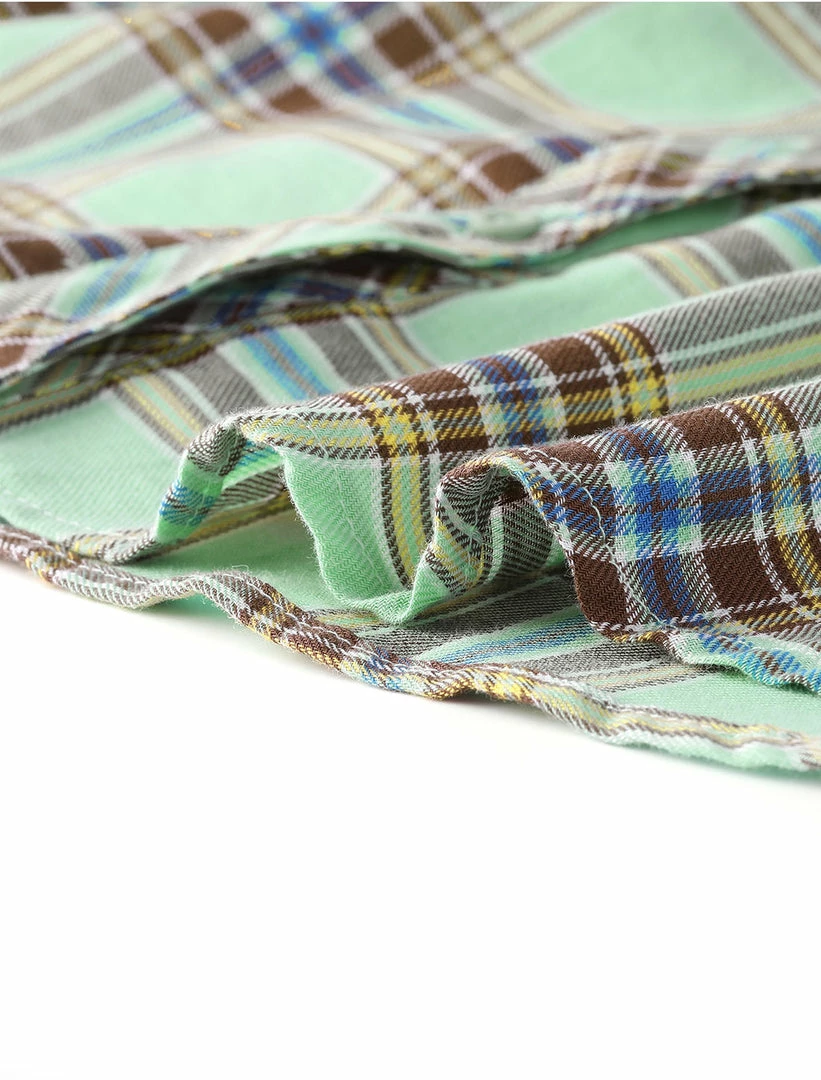 Allegra K Women's Button Up Long Sleeve Shirt Casual Split Neck Plaid Blouse Tops 9 Allegra K Women's Button Up Long Sleeve Shirt Casual Split Neck Plaid Blouse Tops