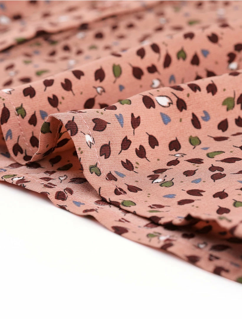 Women Allegra K Dot Print Ruffle Sleeve Button Up Top 21 Women Allegra K Dot Print Ruffle Sleeve Button Up Top