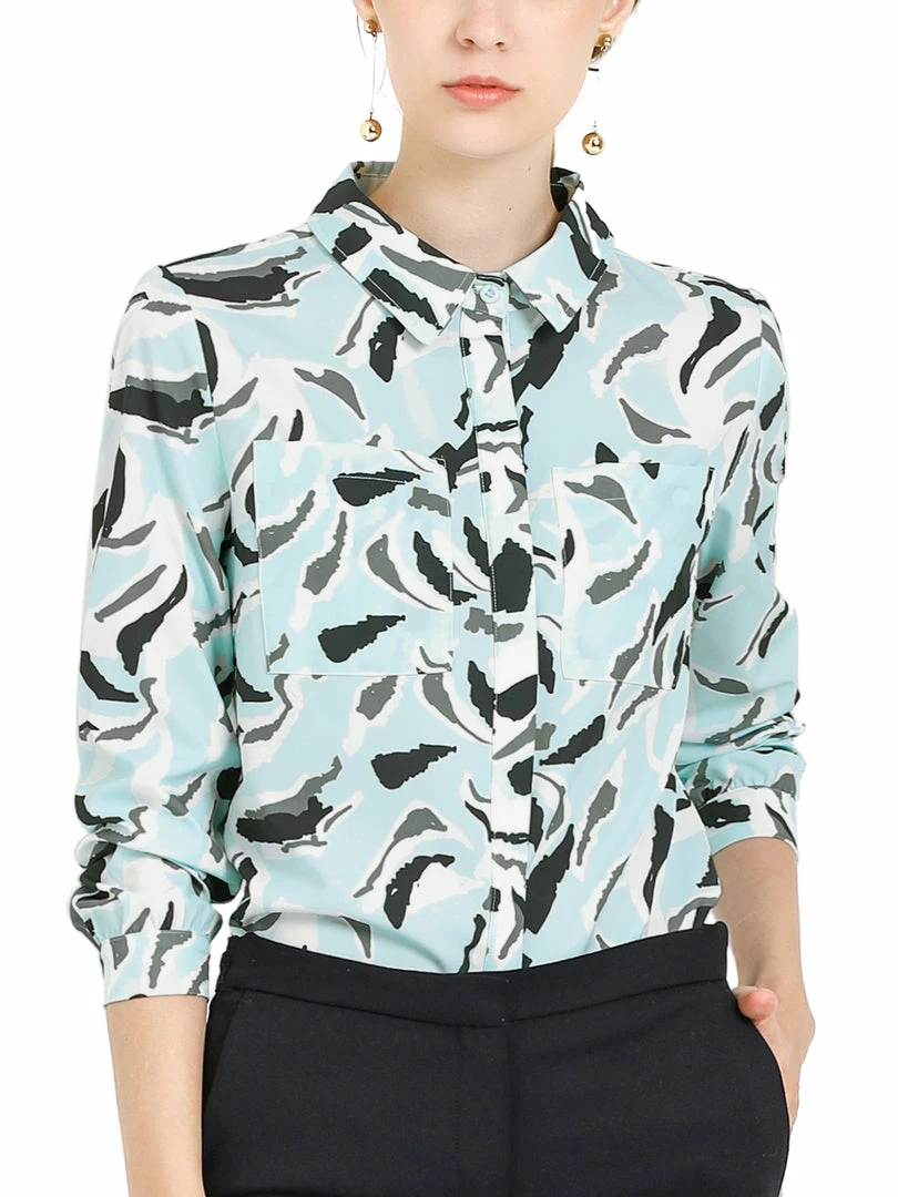 Allegra K Button Down Floral Print Long Sleeves Shirt 22 Allegra K Button Down Floral Print Long Sleeves Shirt