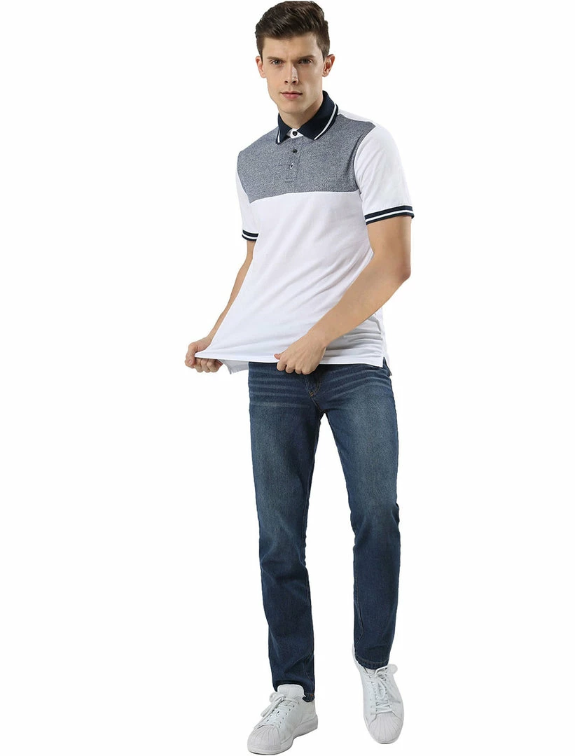 Allegra K Men's Casual Summer Color Block Golf Polo Short Sleeves Cotton T-Shirts Tops 14 Allegra K Men's Casual Summer Color Block Golf Polo Short Sleeves Cotton T-Shirts Tops