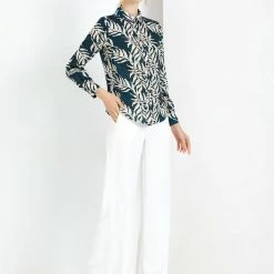 Allegra K Women's Printed Casual Formal Blouse Long Sleeve Small Office Shirt 14 Allegra K Women's Printed Casual Formal Blouse Long Sleeve Small Office Shirt