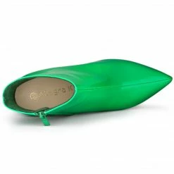 Allegra K Shoes Women's Pointed Toe Stiletto High Heel Ankle Boots