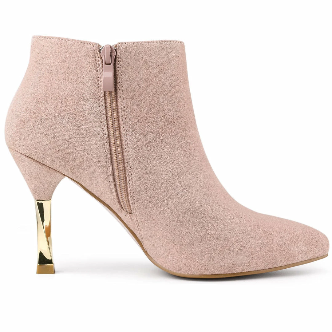 Allegra K Shoes Women's Pointed Toe Stiletto High Heels Ankle Boots 10 Allegra K Shoes Women's Pointed Toe Stiletto High Heels Ankle Boots