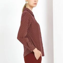 Allegra K Women's Plaid Collared Button Up Long Sleeve Office Work Shirt 23 Allegra K Women's Plaid Collared Button Up Long Sleeve Office Work Shirt