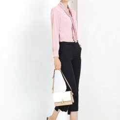 Allegra K Women's Elegant Work Office Blouse Long Sleeve Pleated Tie Neck Top Shirt 54 Allegra K Women's Elegant Work Office Blouse Long Sleeve Pleated Tie Neck Top Shirt