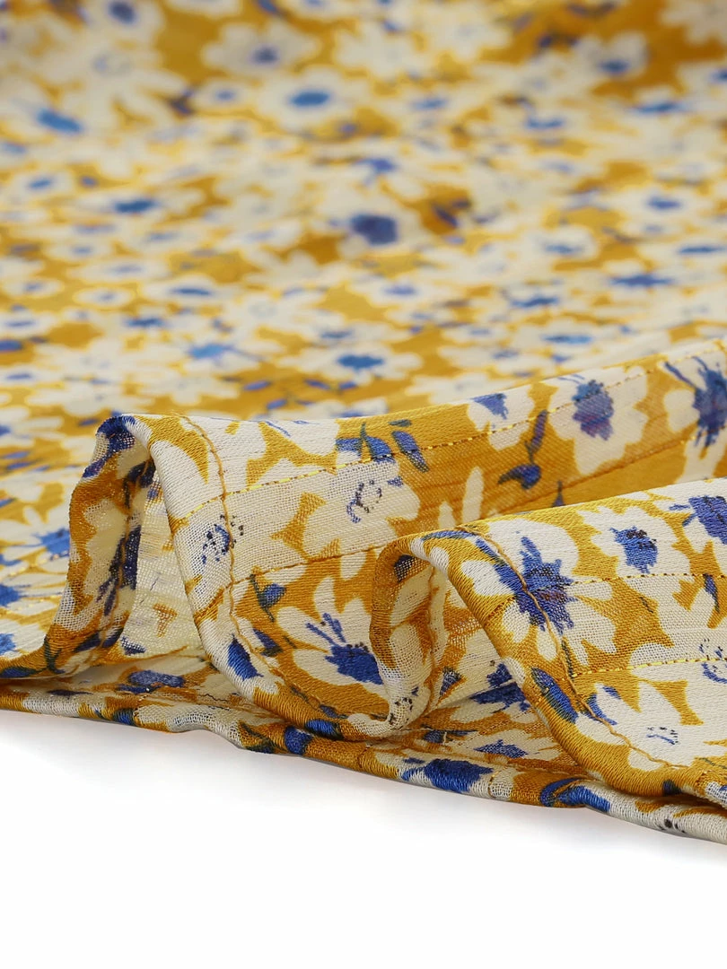 Allegra K Women's Casual Fall Long Sleeve Tops Chiffon Ruffle Tie Neck Floral Blouse 9 Allegra K Women's Casual Fall Long Sleeve Tops Chiffon Ruffle Tie Neck Floral Blouse