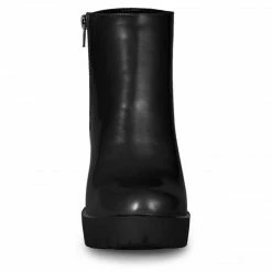 Allegra K Women's Rounded Toe Chunky Heel Platform Ankle Boots