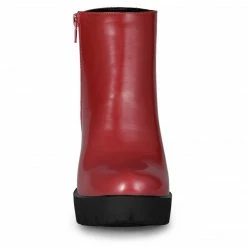 Allegra K Women's Rounded Toe Chunky Heel Platform Ankle Boots