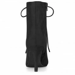 Allegra K Women's Pointy Toe Zip Lace Up Stiletto Heel Ankle Boots Shoes 42 Allegra K Women's Pointy Toe Zip Lace Up Stiletto Heel Ankle Boots Shoes