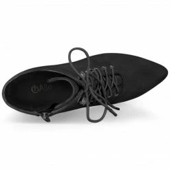 Allegra K Women's Pointy Toe Zip Lace Up Stiletto Heel Ankle Boots Shoes 43 Allegra K Women's Pointy Toe Zip Lace Up Stiletto Heel Ankle Boots Shoes