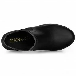 Allegra K Shoes Women's Lug Sole Chunky Heel Chelsea Ankle Boots