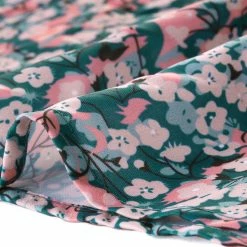 Allegra K Women's Ruffle Collar Ruched Loose Top Long Sleeve Vintage Chiffon Boho Floral Blouse