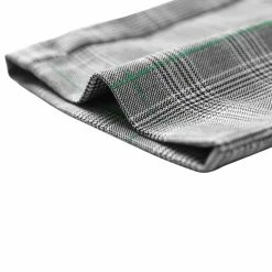 Allegra K Men's Plaid Checks Patterned Flat Front Chino Dress Pants