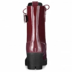 Allegra K Women's Zip Platform Chunky Heel Combat Boots