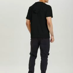 Allegra K Men's Hoodies Solid Color Zip Up Short Sleeve Jackets With Hood 44 Allegra K Men's Hoodies Solid Color Zip Up Short Sleeve Jackets With Hood