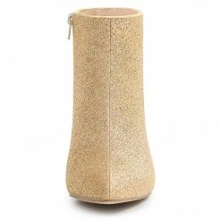 Allegra K Shoes Women's Glitter Pointed Toe Stiletto Heel Ankle Boots 46 Allegra K Shoes Women's Glitter Pointed Toe Stiletto Heel Ankle Boots