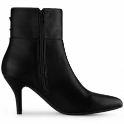 Allegra K Shoes Women's Pointed Toe Buckle Stiletto Heels Ankle Boots 44 Allegra K Shoes Women's Pointed Toe Buckle Stiletto Heels Ankle Boots