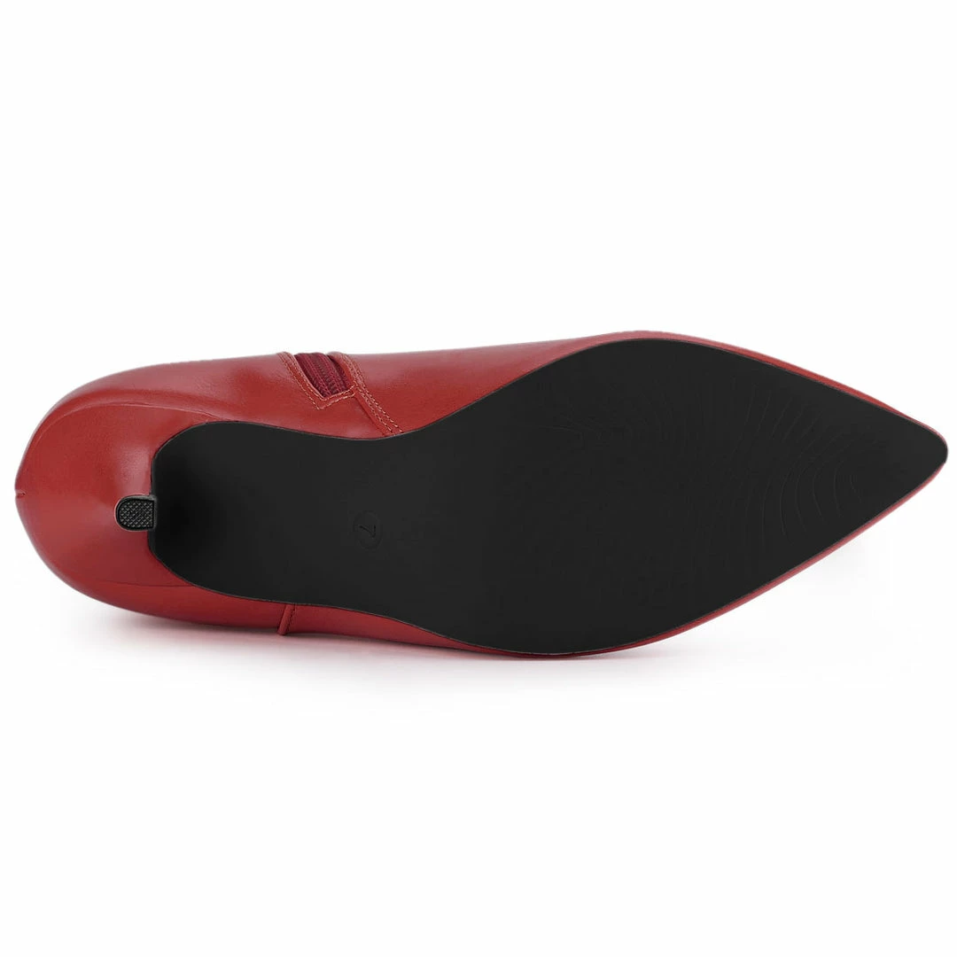 Allegra K Shoes Women's Pointed Toe Buckle Stiletto Heels Ankle Boots 8 Allegra K Shoes Women's Pointed Toe Buckle Stiletto Heels Ankle Boots