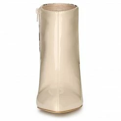 Allegra K Shoes Women's Contrast Color Leopard Print Stiletto Heel Ankle Boots