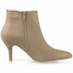 Allegra K Shoes Women's Bow Pointed Toe Stiletto Heel Ankle Boots