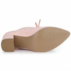 Allegra K Shoes Women's Pointed Toe Lace Up Chunky Heel Ankle Boots