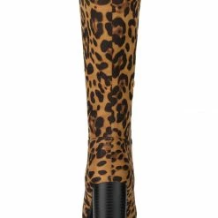 Allegra K Women's Mid Calf Block Heel Boots Shoes 34 Allegra K Women's Mid Calf Block Heel Boots Shoes